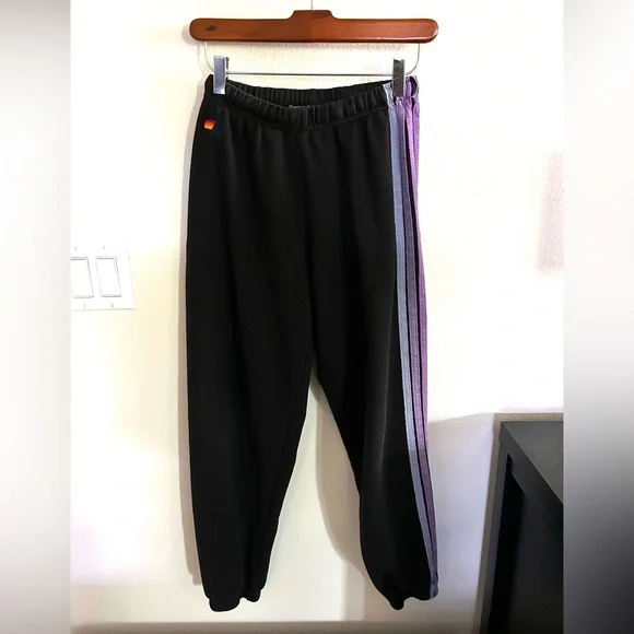 AVIATOR NATION RAINBOW SWEATPANTS SIZE S - Picture 2 of 7